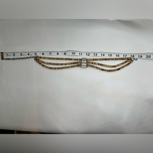 Caroyln Pollack Relios 925 Jasper Pendant & 3 Strand Beaded Necklace/Choker - Picture 7 of 8